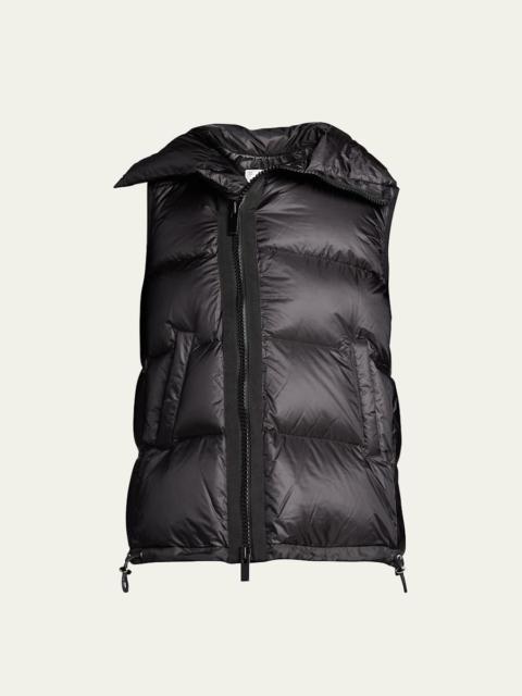 sacai Asymmetric Zipper Puffer Vest
