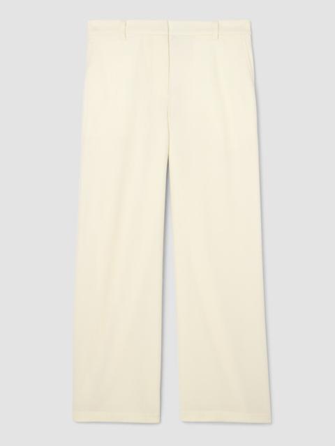 EILEEN FISHER Stretch Wool Crepe Wide-Leg Trouser