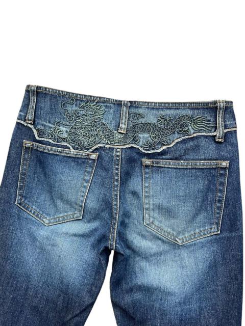 Other Designers Vintage VIVIENNE TAM Iconic Embroidery Dragon Lowrise FLARE