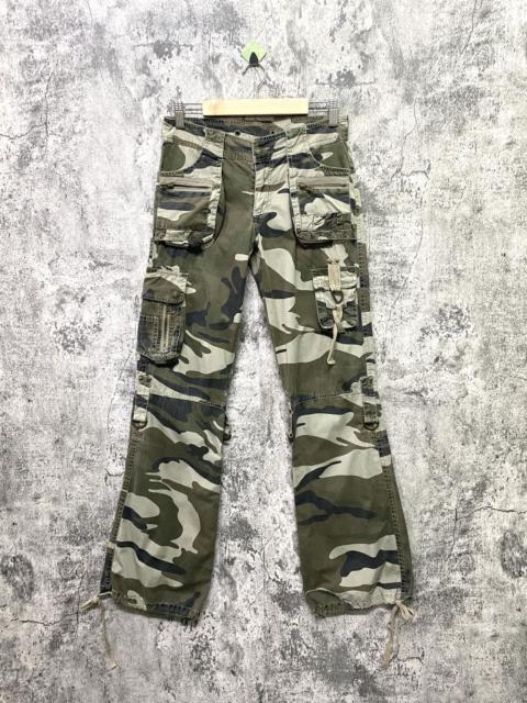 Other Designers Military - Japan Camo Tactical Multipocket Low Rise FLARE Pants