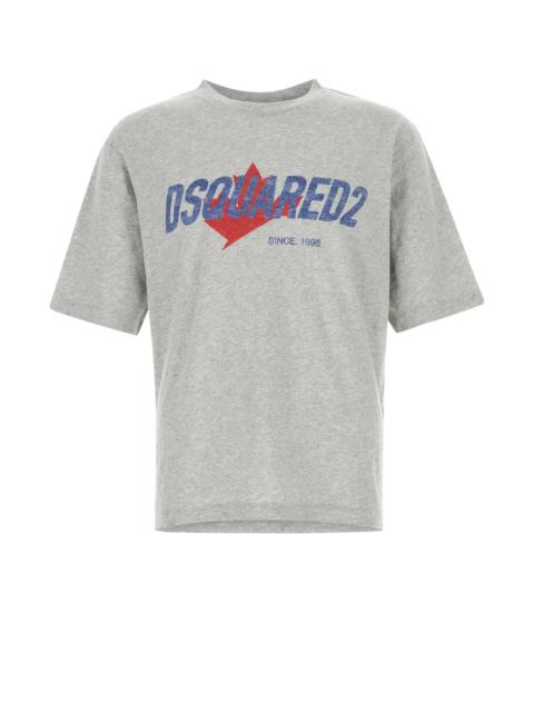 DSQUARED2 Dsquared Men Grey Cotton Blend T-Shirt