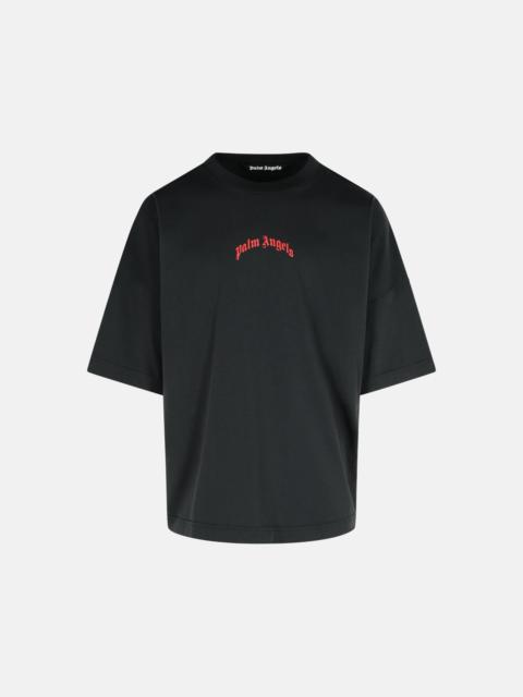 Palm Angels BLACK COTTON T-SHIRT