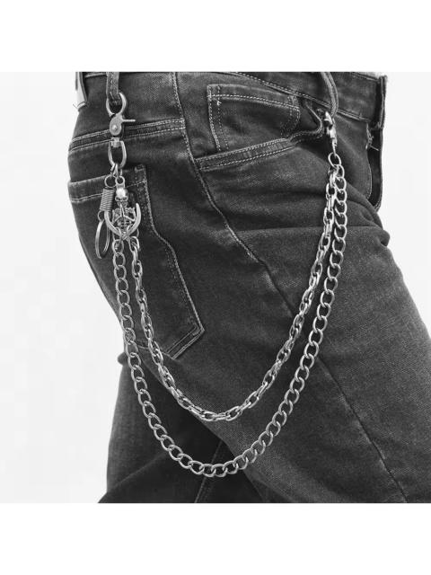Streetwear - Hip hop punk skull pendant multi-layer pants chain