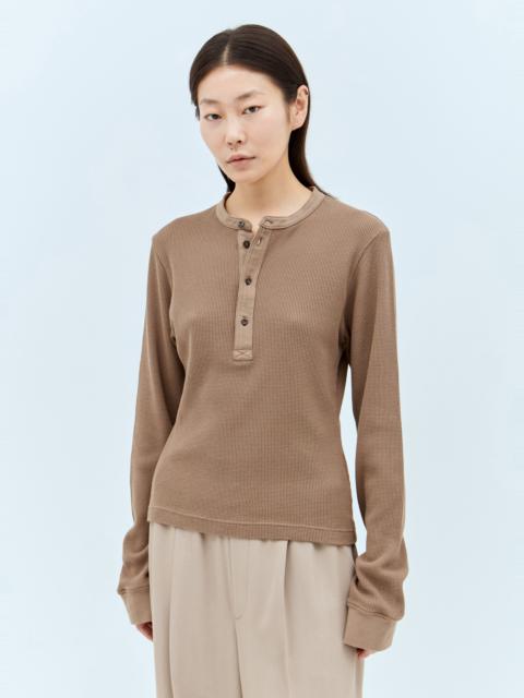 Acne Studios Waffle Knit Button-Up Top