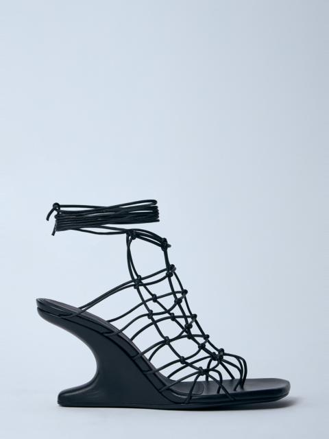 Rick Owens Hollywood Web Cantilever 8 Heeled Sandals