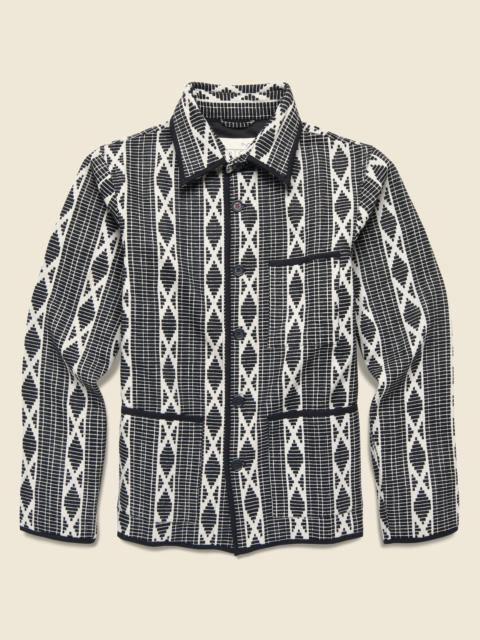 KARDO Paris Work Jacket - Black/White Jacquard