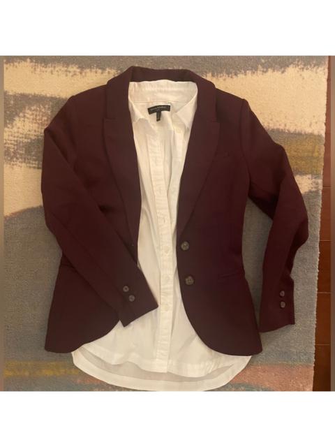 Other Designers H&M Fitted Blazer Jacket in Burgundy