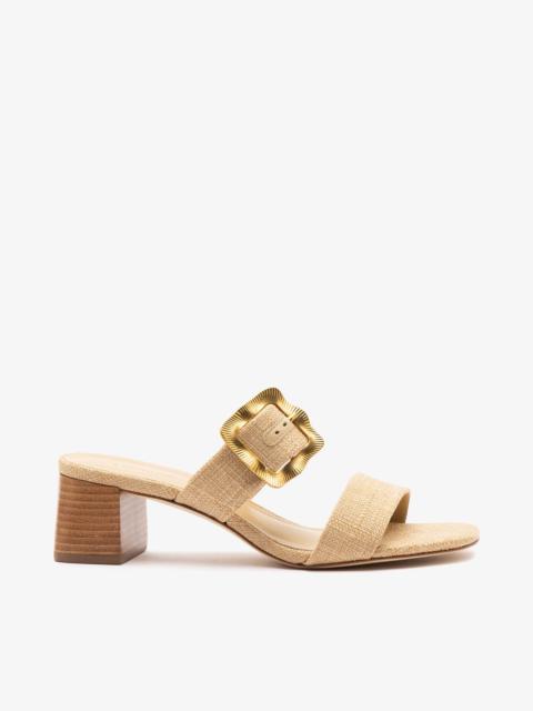 Larroudé Maria Sandal Beige Raffia