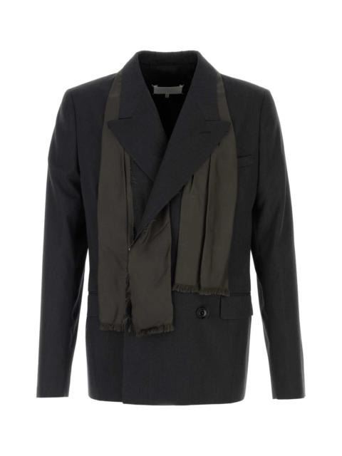 Maison Margiela Maison Margiela Men Black Wool Blazer