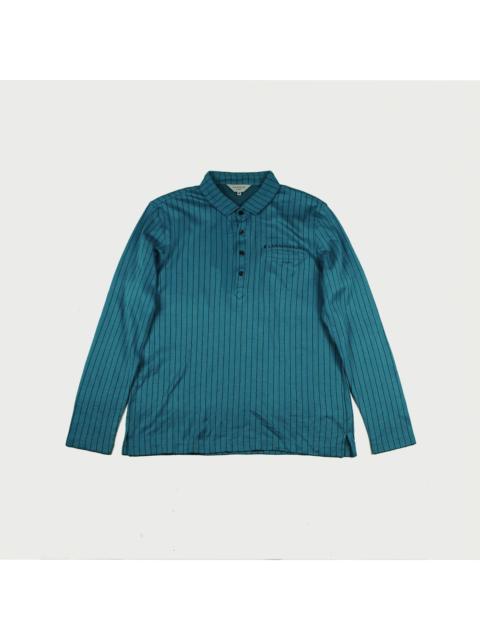 Lanvin *NoTariff Lanvin Sports Striped Colar T-Shirt