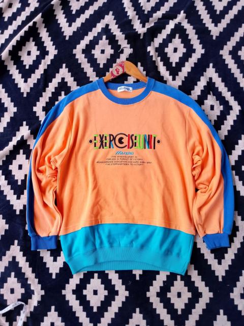 Mizuno Vintage Mizuno Colorblock "Exercise Unit" Crewneck Sweater