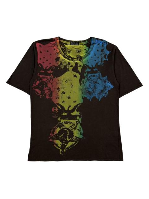 Other Designers Issey Miyake - Vtg🔥Final Home Graphic Multicolor Overprint Tee