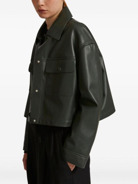 Yves Salomon flap-pocket leather jacket