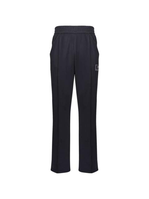 logo-patch straight-leg track pants