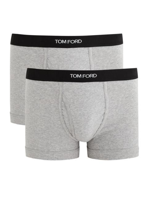 Tom Ford Logo Stretch-cotton Boxer Briefs