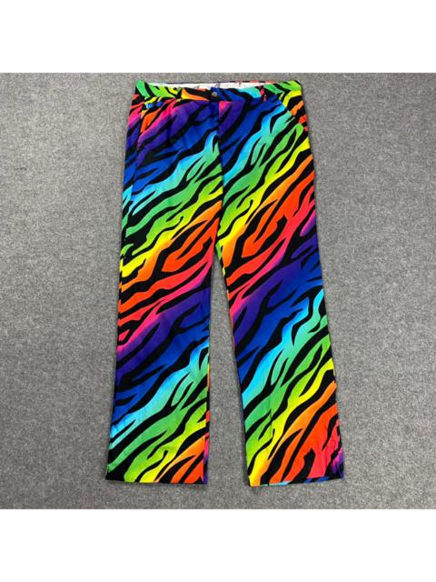 Other Designers Vintage - ROYAL & AWESOME🔥Men Rainbow Zebra Stripe Golf Pant