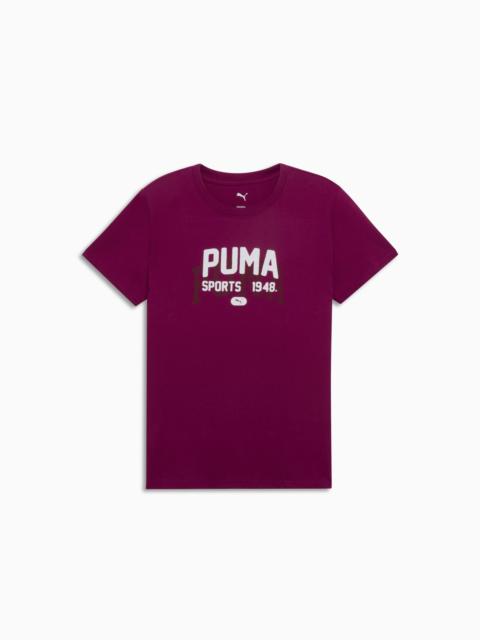 PUMA Graphic Varsity Tee Women