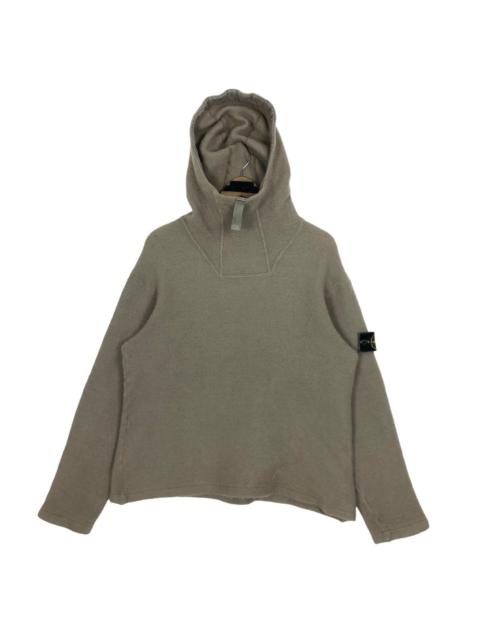 Stone Island Vintage 90s Stone Island Wool Hooded Sweater Made In Italy
