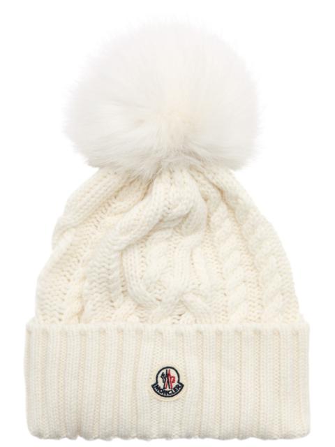 Moncler Moncler Pompom Wool-blend Beanie
