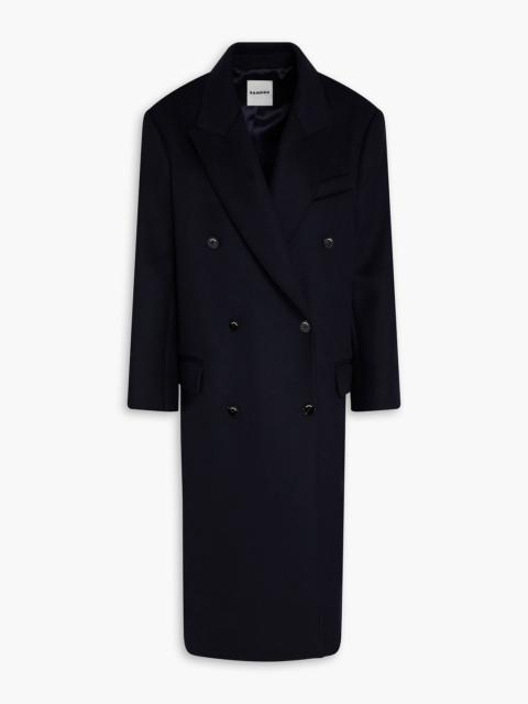 Sandro Double-breasted wool-blend felt coat