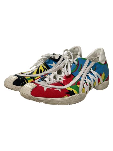 CHRISTIAN DIOR Fall Winter 2003 Rasta Mania Laced Up Sneakers
