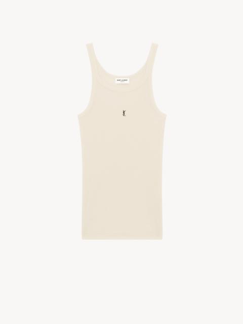 SAINT LAURENT cassandre tank top
