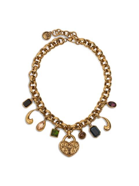 Etro heart-lock chain necklace