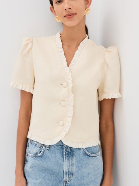 Reformation Bess Linen Top