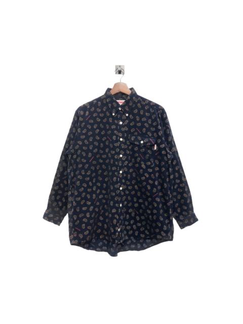Other Designers Japanese Brand - Mikihouse Paisley Fullprint Corduroy Flannel
