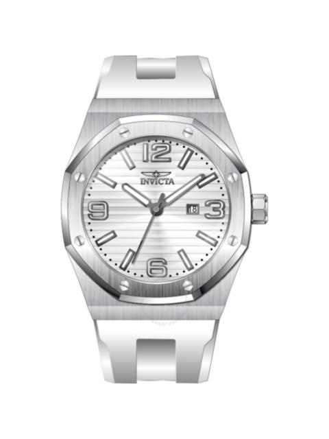 Other Designers Invicta Huracan Quartz Date Silver Dial Men's Watch 45774