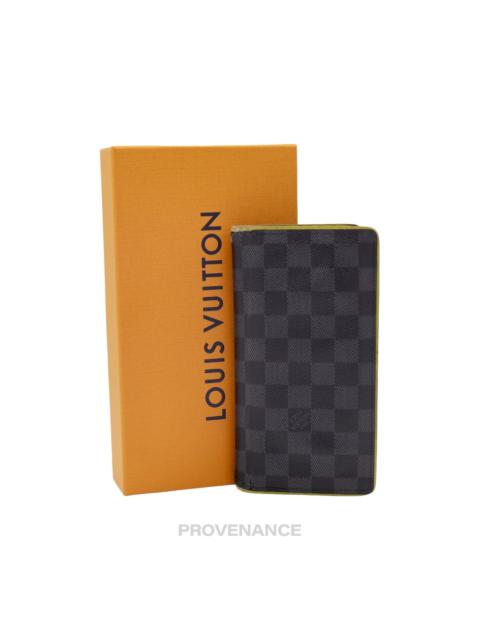 Louis Vuitton Louis Vuitton Brazza Long Wallet - Damier Graphite Yellow
