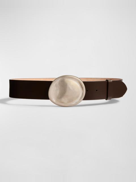 KHAITE Keefe Leather Belt