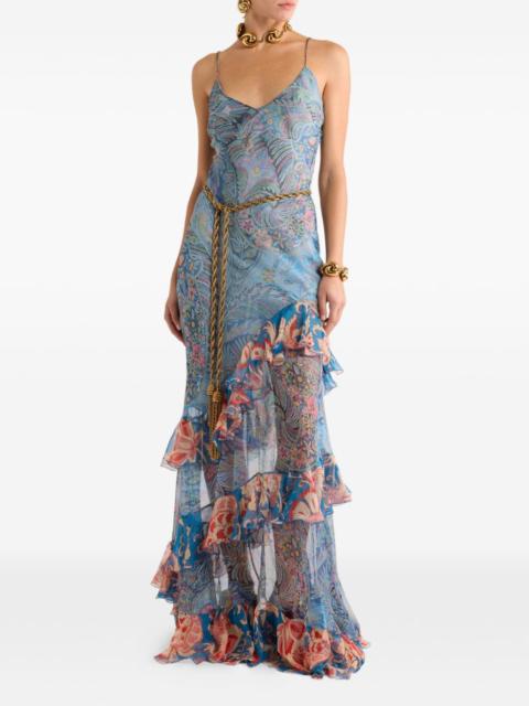 Etro Etro Women Printed Silk Long Dress