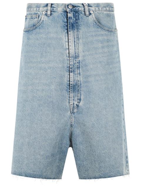 Maison Margiela Maison Margiela Light Blue Cotton Bermuda Shorts Men