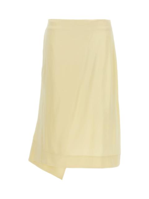 Jil Sander Satin Skirt With Side Slit