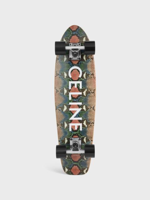 MINI CRUISER in Wood with Python and Celine print