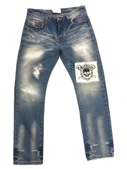 Other Designers Devilock - Devilock Distressed Destroy Ripped Jeans Nirvana Grunge