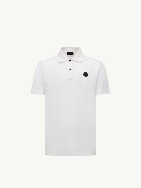 Moncler Logo Cotton Piquet Polo Shirt