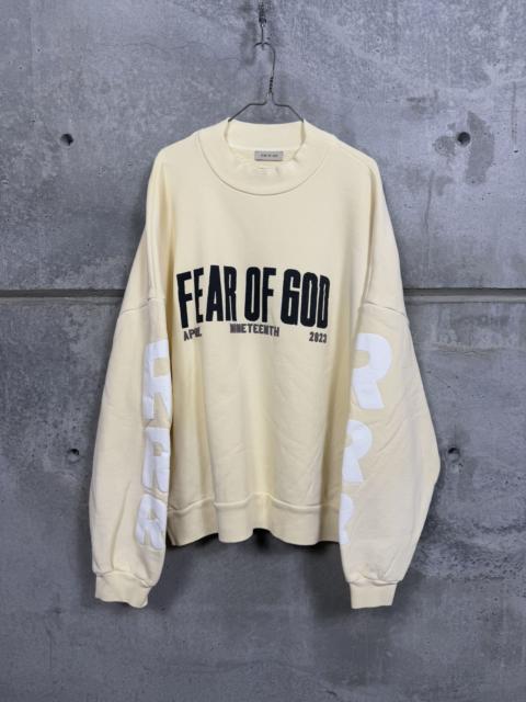 Other Designers Fear of God × RRR-123 - Fear of God x RRR-123 April 19 Crewneck