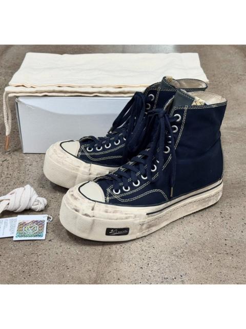 visvim Visvim 20AW Skagway Hi G. Patten Canvas Sneakers (Distressed Finish, Platform Sole)