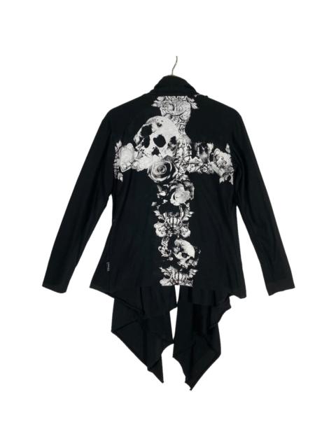 Other Designers Vintage Xfrm Skull Punk Seditionaries Cardigan Shawl Collar