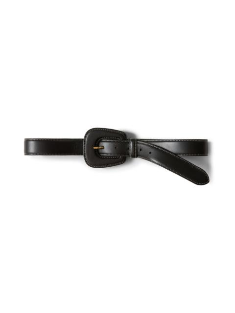 VERONICA BEARD Veronica Beard Elsy Leather Belt in Black at Nordstrom
