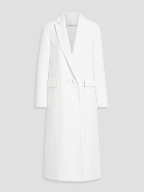 Oscar de la Renta Double-breasted cotton-twill coat