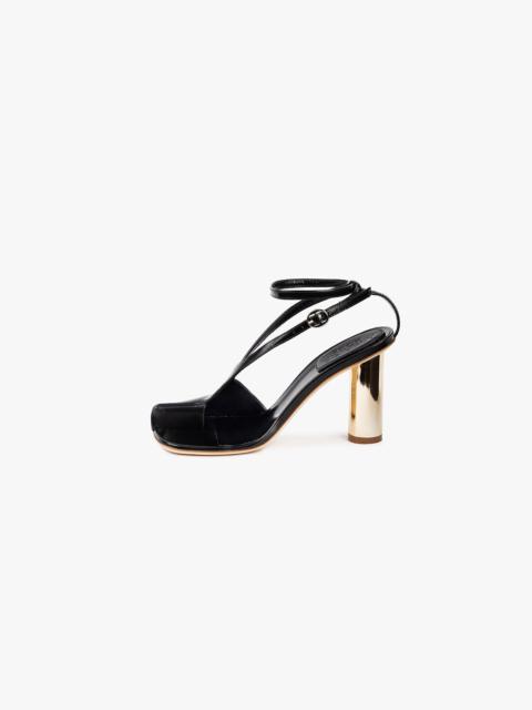 A.W.A.K.E. MODE CHRISTINE SHOES BLACK SILVER GOLD