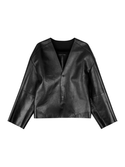 entire studios MINIMAL LEATHER JACKET BLACK LEATHER