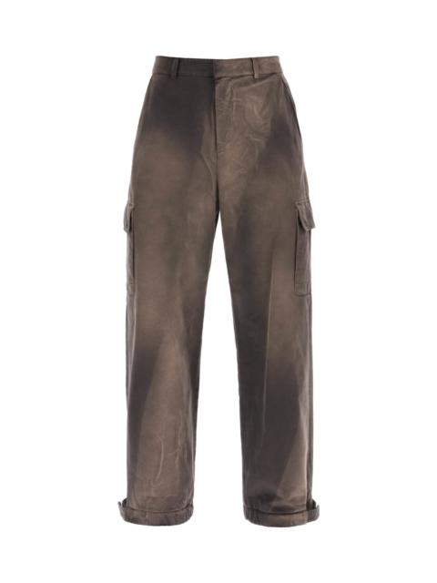 Washed-effect Cargo Pants