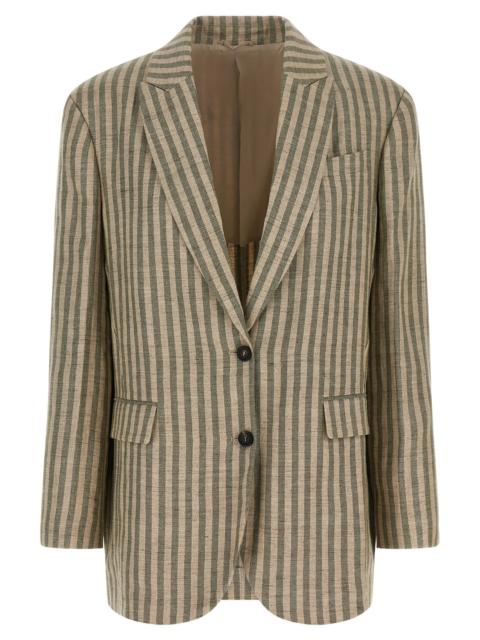 Brunello Cucinelli Brunello Cucinelli Women Striped Blazer