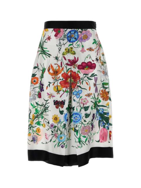GUCCI Gucci Women Printed Twill Bermuda Shorts
