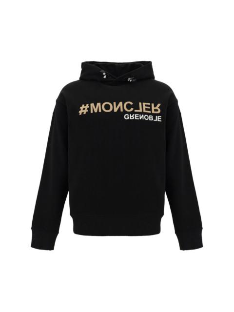 logo-print cotton hoodie
