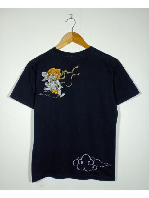 Other Designers Japanese Brand - Vtg Sukajan Tee Colour Logo Embroidery Design Japan Evil